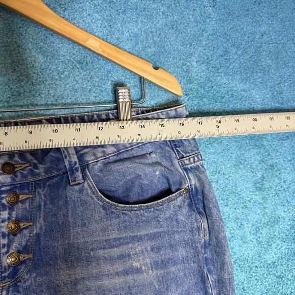 Vintage Guess Jeans Women’s 29 – TomBoy– Blue Distressed Denim Y2K Fits 32x26 - Picture 4 of 16